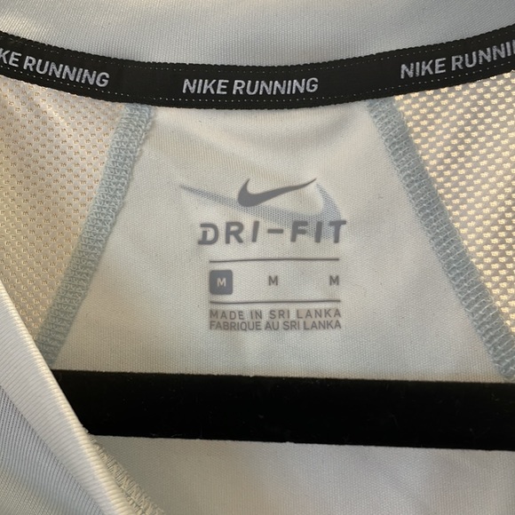 Nike Running Women’s Dri-Fit Shirt | Color: Ice Blue | Size: Medium - Picture 4 of 5
